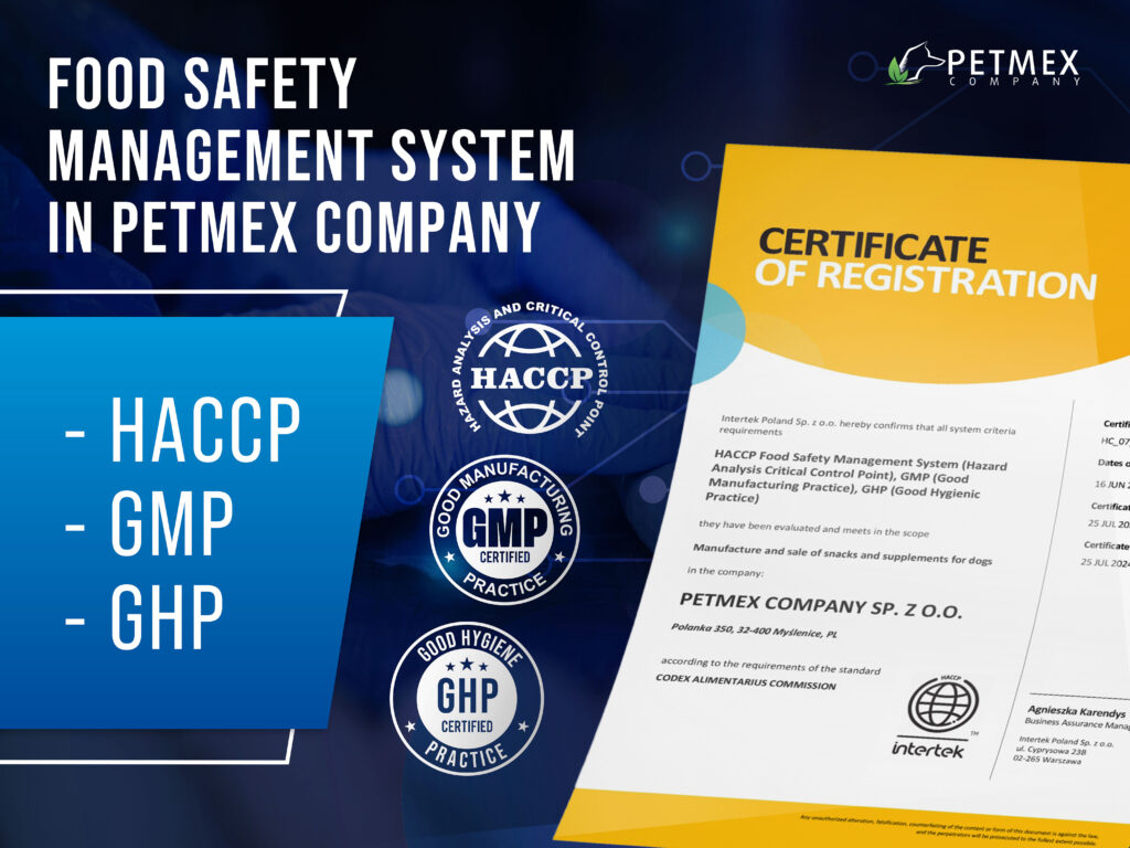 HACCP certification, further confirmation of quality and safety