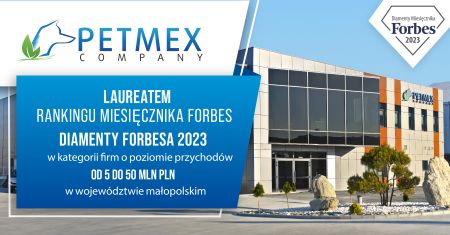 Petmex laureatem Diamentów Forbesa 2023!